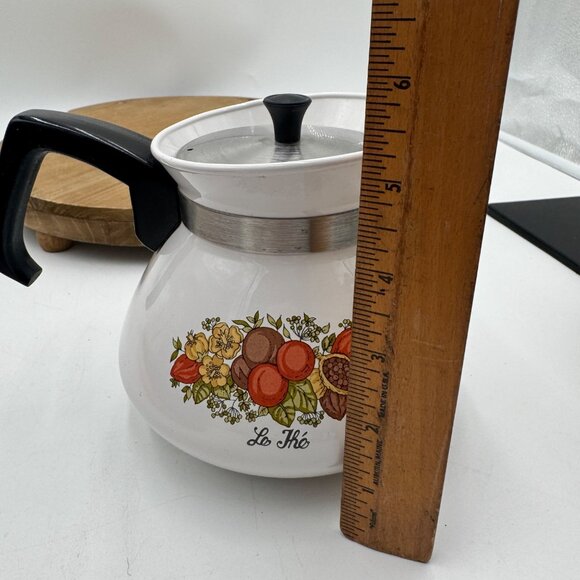 Vintage Corning Ware Spice of Life Le The’ Pattern Tea Pot - Picture 4 of 5
